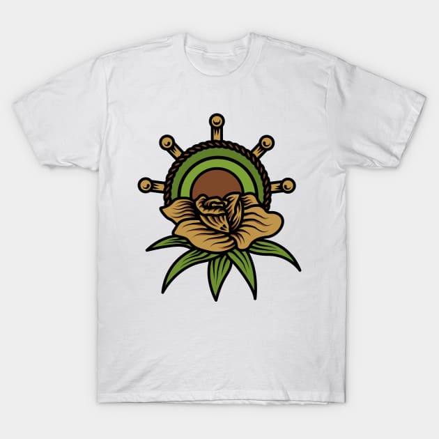 Rose Skipper T-Shirt by polkamdesign